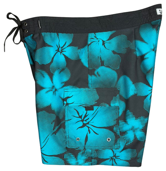 Midnight Tropics | M's NON-Elastic Waist Board Shorts | 3 Lengths | 3 COLORS